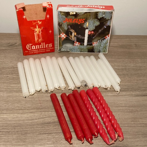 Candles for Swedish angel chimes and Christmas tree - Picture 2 of 14